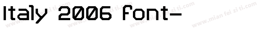 Italy 2006 font字体转换